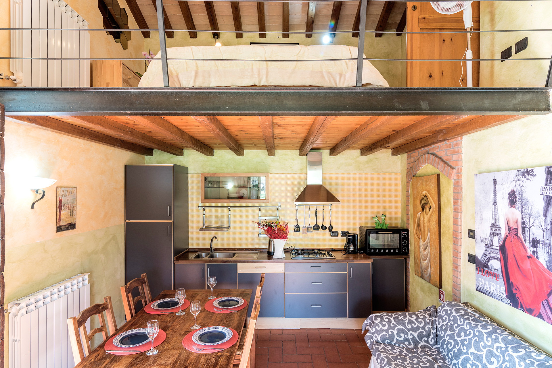 foto salone e cucina casa alessandro 5